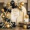 50-Piece 12-Inch 2026 Happy New Year Black & Gold Balloon Set – Confetti Latex Party Decorations for New Year, Graduation, Birthday & Events